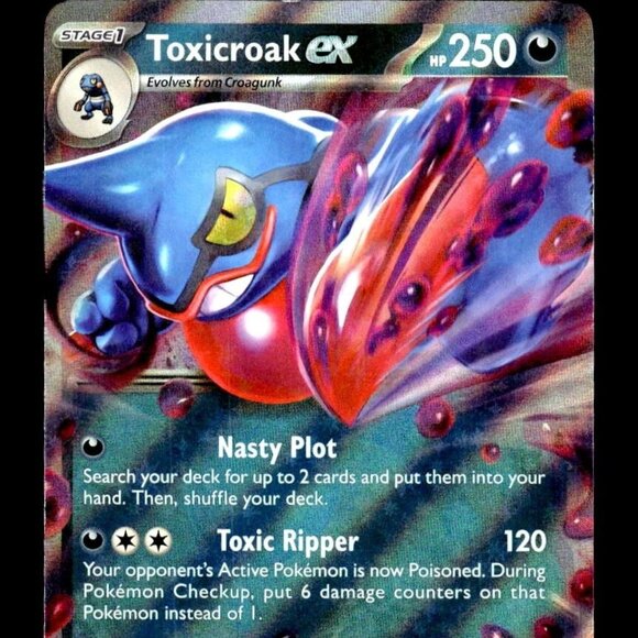 Pokemon Scarlet & Violet Toxicroak EX 131/198 Double Rare hologram near mint - Picture 1 of 2